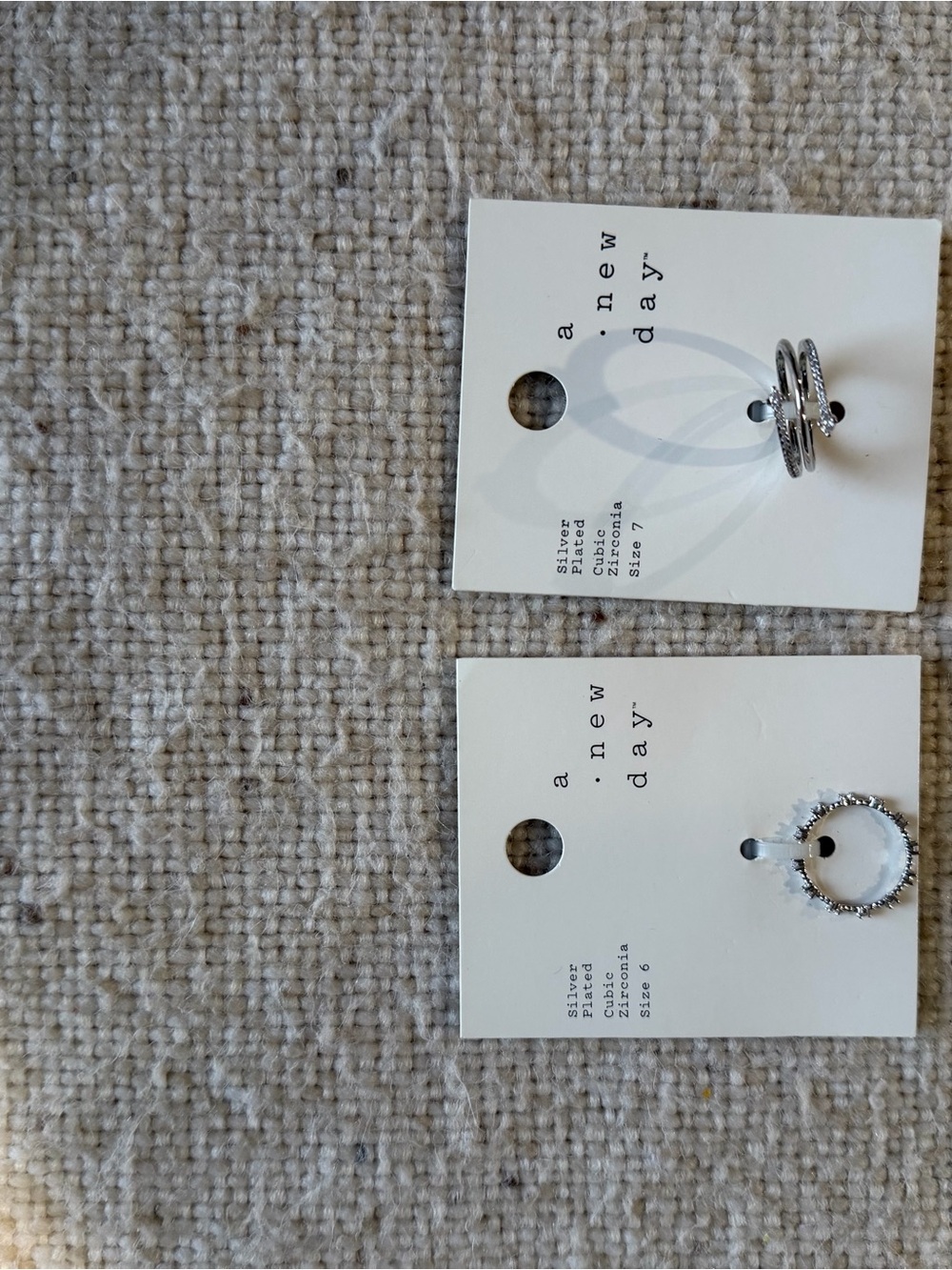 Target A New Day Silver-Tone Stacking Ring Set